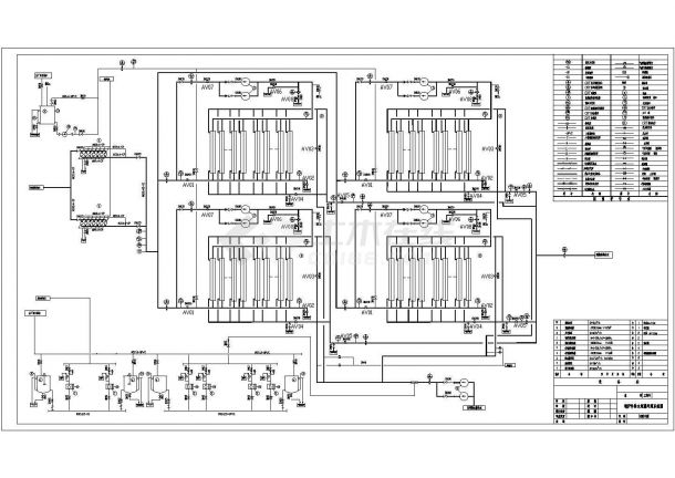 锅炉补给水超滤处理系统CAD图纸-图一