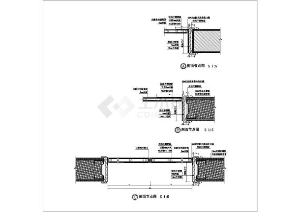 某轻钢龙骨隔墙门套CAD设计全套节点图-图一