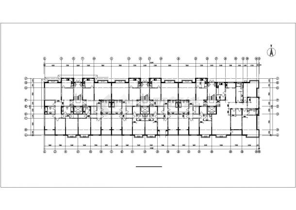 太原市祥福花园小区9层框架结构住宅楼建筑设计CAD图纸（含阁楼）-图二