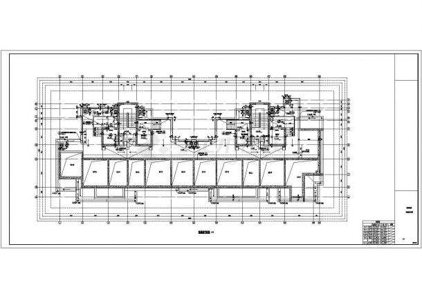 呼和浩特市现代路某小区18层框架住宅楼平面设计CAD图纸（含机房层）-图一
