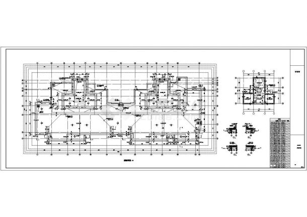 呼和浩特市现代路某小区18层框架住宅楼平面设计CAD图纸（含机房层）-图二