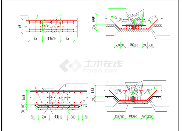 某地某道路隧道管理用房结构CAD图纸-图一