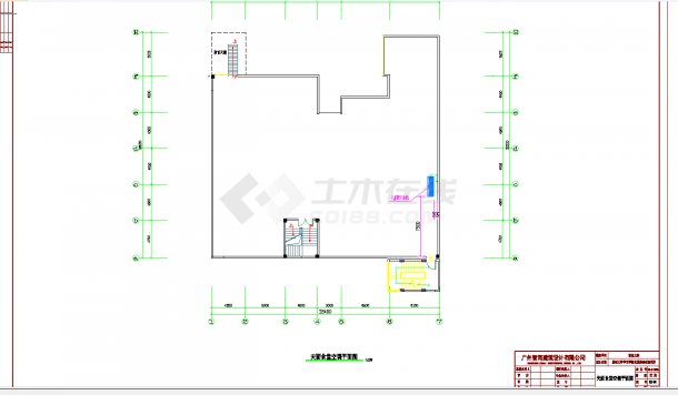 某地大学食堂改造维修项目暖施图CAD图纸-图一