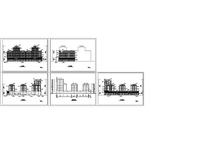 西南地区某多层商住楼建筑设计施工CAD全套图纸_图1