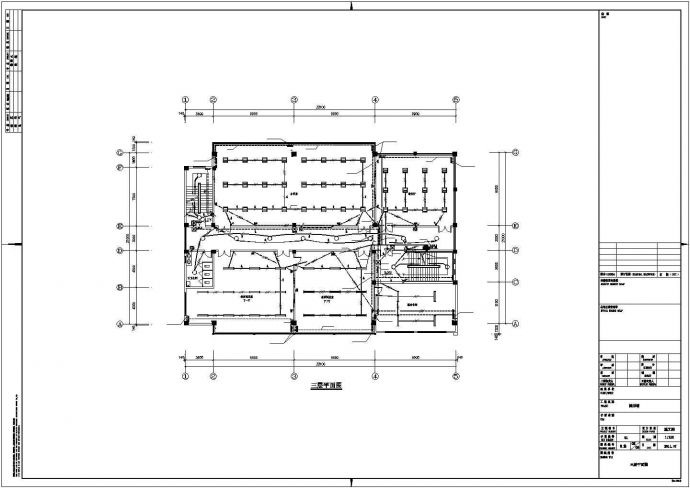 某高中图书馆强弱电系统设计CAD图纸_图1