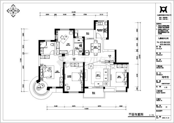 某金色家园家装CAD详细构造节点施工图-图一