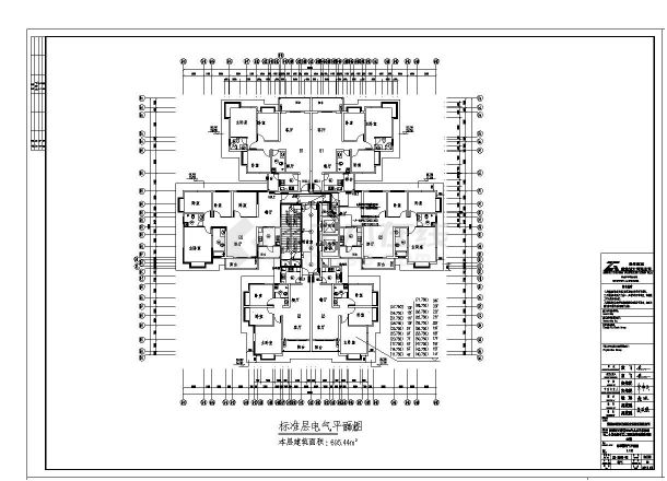 5号楼电气施工图设计CAD套图-图一