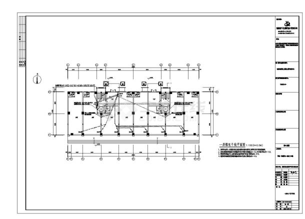 某地块二6号楼电施工t3设计CAD参详图-图一