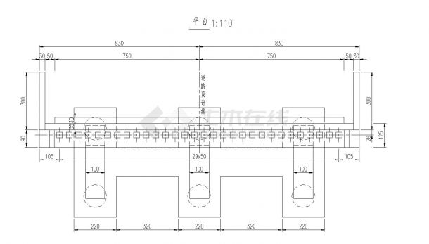 20m预制空心板桥台构造节点设计图-图二