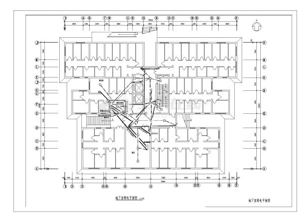 某区十七层住宅楼电气施工设计参考CAD详图-图二
