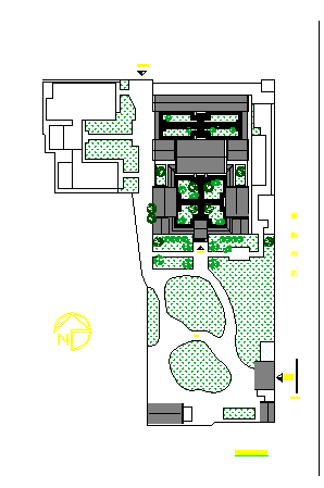 一层四合院建筑cad方案图 带1相似JPG外观效果-图二