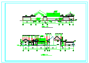 某单层四合院住宅建筑平立面CAD设计图纸_图1