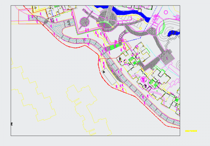 长沙住宅小区环境景观设计施工图CAD图纸_图1