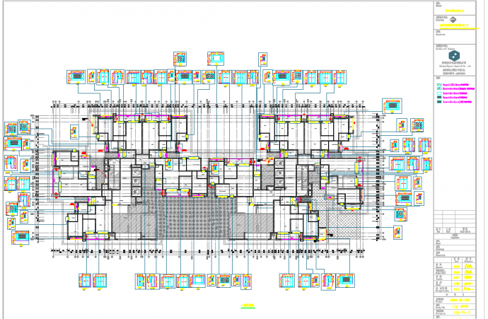 某地A3楼铝合金门窗深化设计图CAD图纸_图1
