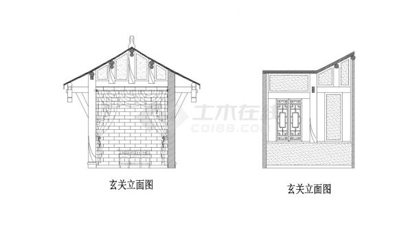 四川古建筑群落重建项目中式茶楼室内装修图-图二