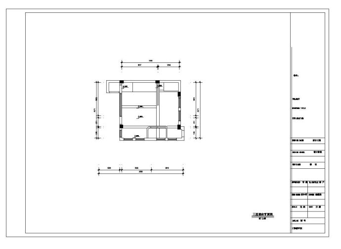 中式风格三层别墅装修CAD施工图_图1