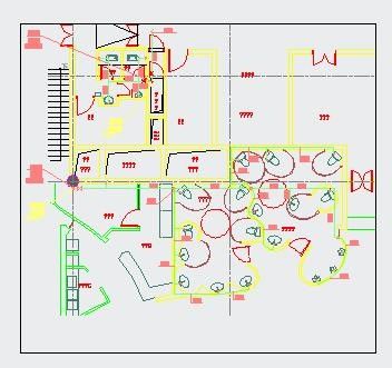 高级食府饭店卫生间给排水施工cad图纸-图一