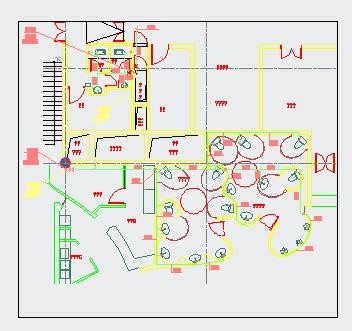 高级食府饭店卫生间给排水施工cad图纸