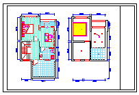 某小型别墅cad装修施工设计图_图1