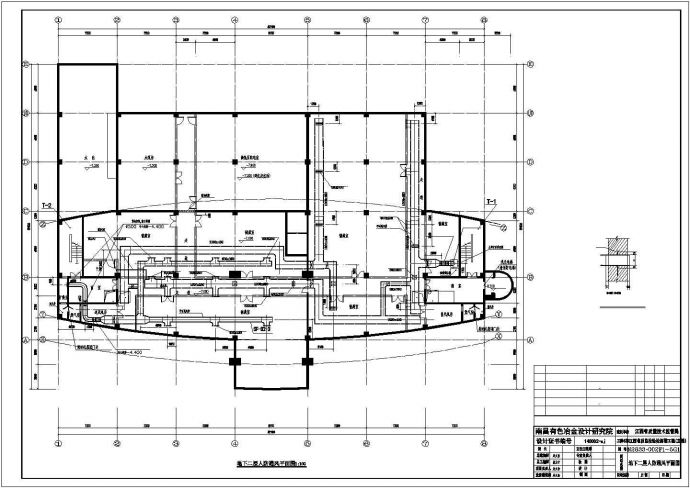 某质监楼中央空调系统cad施工设计图_图1