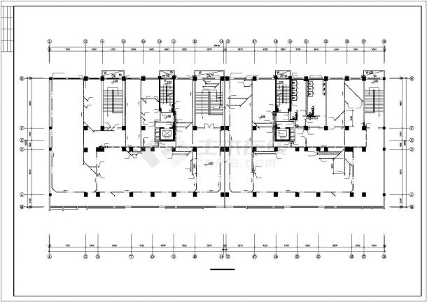 -1+16层商住楼给排水施工图（长66.4米 宽23.25米）-图一
