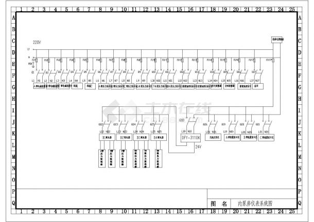 某内泵房仪表系统图CAD节点剖面设计图-图一