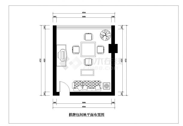 中式茶楼设计装修CAD套图-图一
