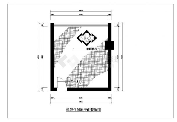 中式茶楼设计装修CAD套图-图二