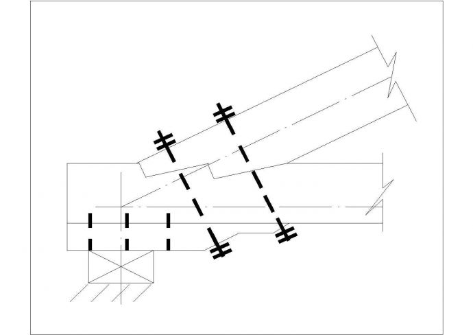 某齿连接CAD节点平面构造图纸_图1