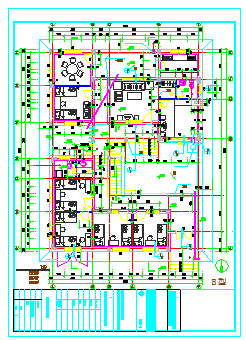 北京玻璃台村新农村别墅B户型建筑cad施工图纸-图二