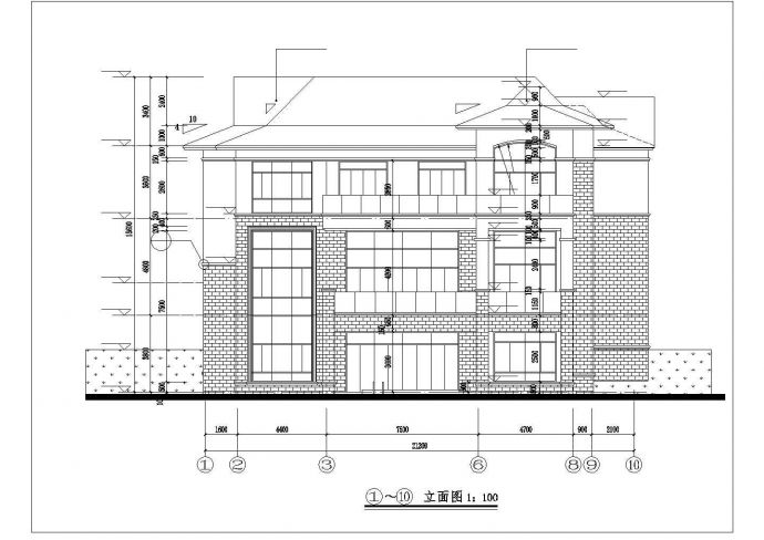 [广州]3层古典别墅建筑安装工程预算书(含图纸带私人泳池)_图1