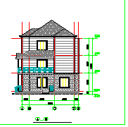 某农村住宅楼建筑方案设计cad图纸