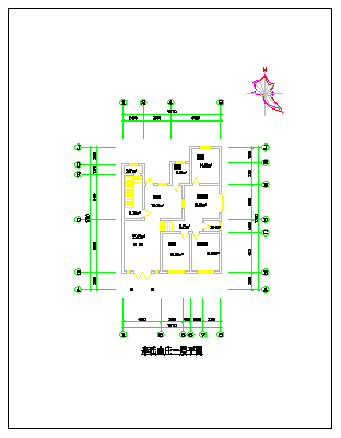 某农家小型住宅建筑cad设计施工图纸-图二