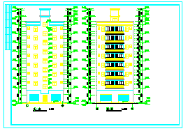 高层标准农民房建筑cad设计施工图-图二