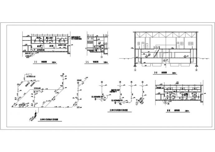 山东地表综合水处理车间底商私人住宅楼设计CAD详细建筑施工图_图1