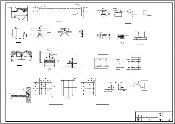 某经济区网架结构厂房设计施工CAD图纸_图1