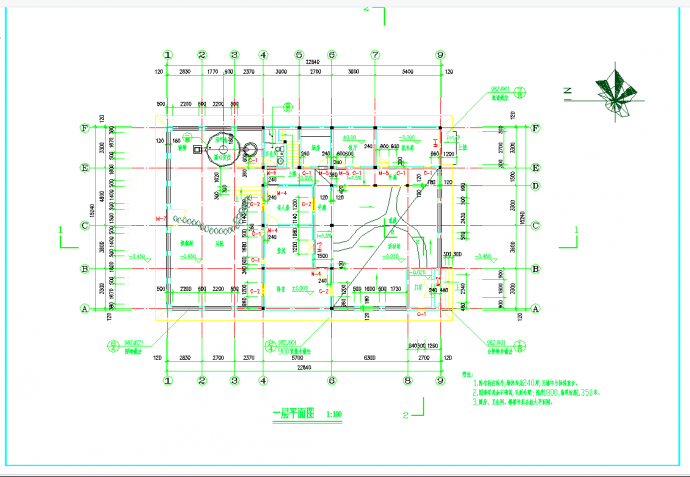 某地某新农村住宅建筑施工图CAD图纸_图1