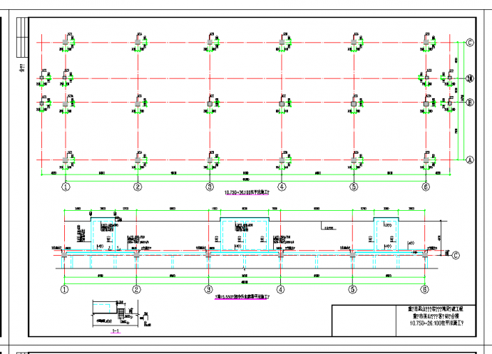 某地框架结构综合楼结构设计图CAD图纸_图1