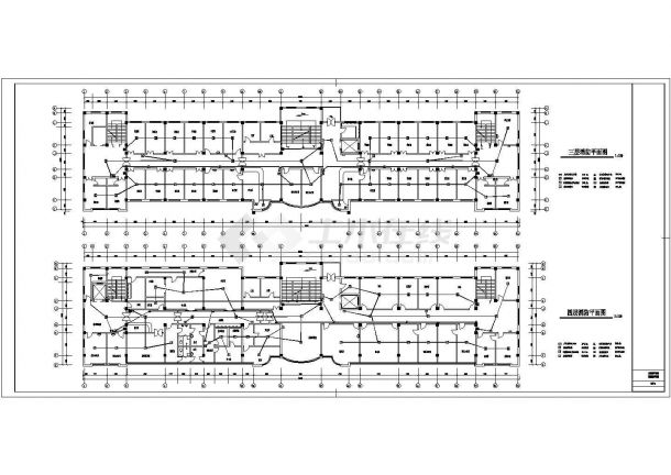 某县级市医院电气全套CAD节点详细设计施工图-图二