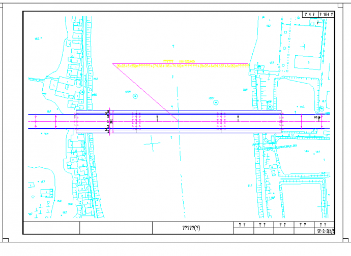 某地钢管混凝土系杆拱桥全套施工图CAD图纸_图1