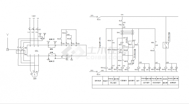 某地变频启动电路图CAD图纸-图二
