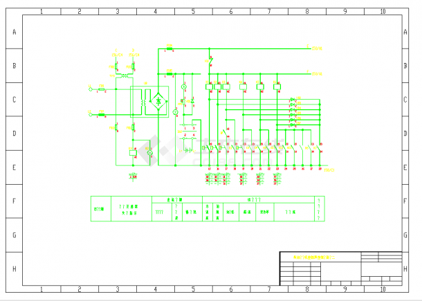 某地柴油发电机应急启动控制屏控制电路图CAD图纸-图一