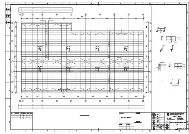 某工业区居民商场建筑设计施工CAD图纸-图一