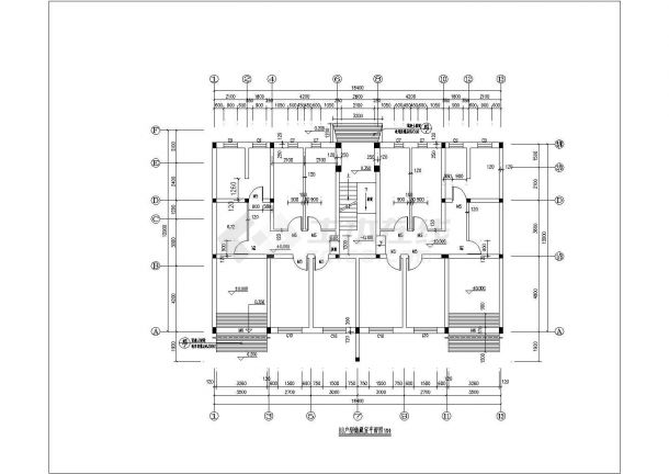 甘肃灌装小区底商私人住宅楼设计CAD详细建筑施工图-图一