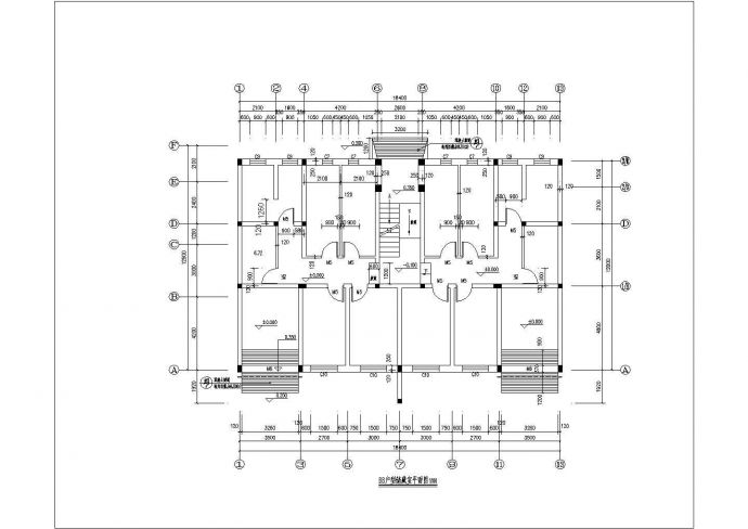 甘肃灌装小区底商私人住宅楼设计CAD详细建筑施工图_图1