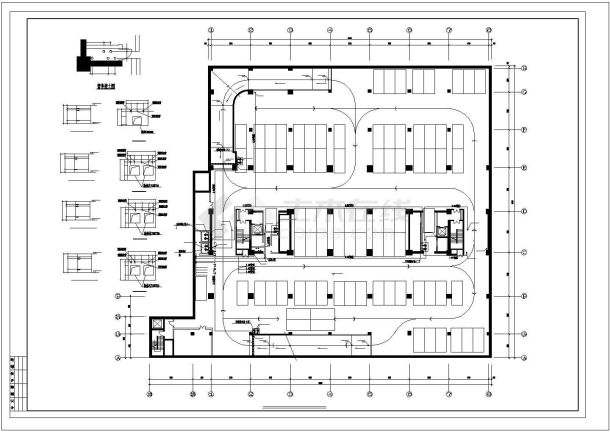 南方某高层办公楼建筑给排水设计cad全套施工图纸（含设计说明）-图一