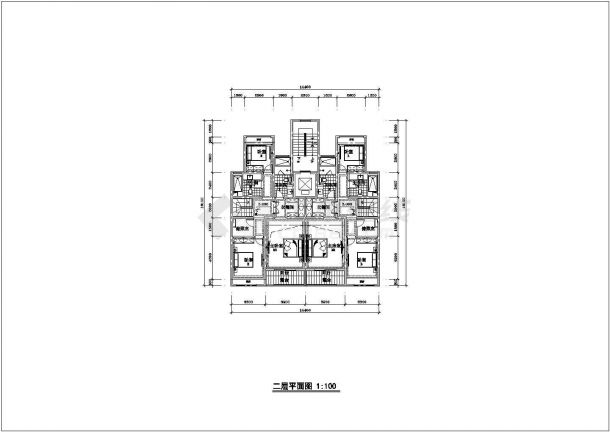 苏州市如梨园小区6层混合式住宅楼全套设计CAD图纸（含阁楼和地下层）-图二