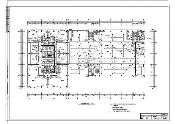 某高层办公楼建筑采暖系统CAD施工图-图二