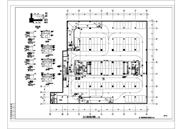 南方某十八层办公楼建筑给排水CAD图纸（含说明）-图二