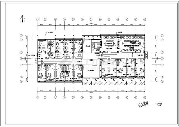 某三层办公楼建筑电气施工设计方案CAD图纸-图一